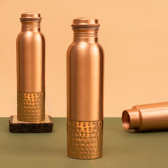 Half-Hammered Copper Bottle