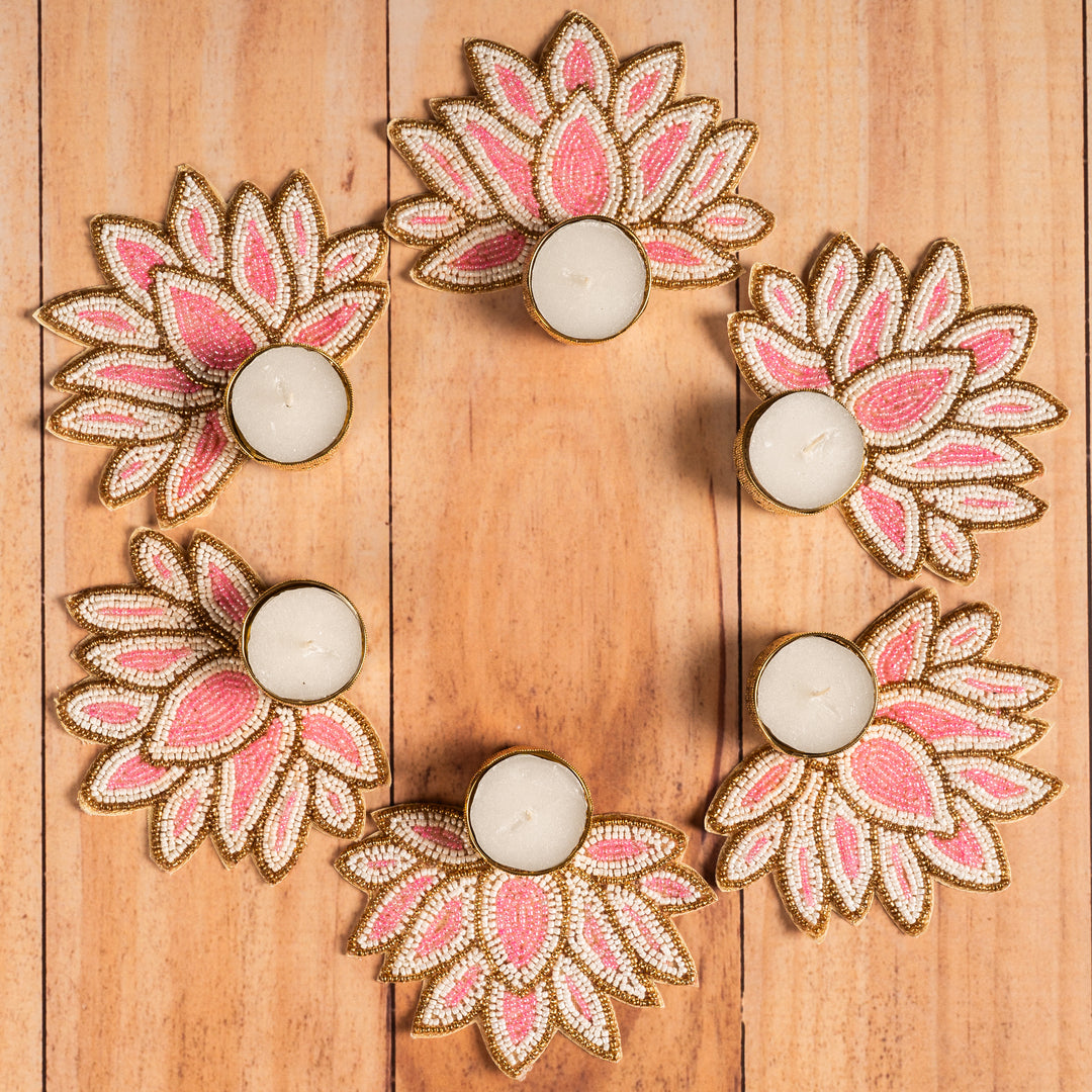 Lotus T-Light Candle Holders