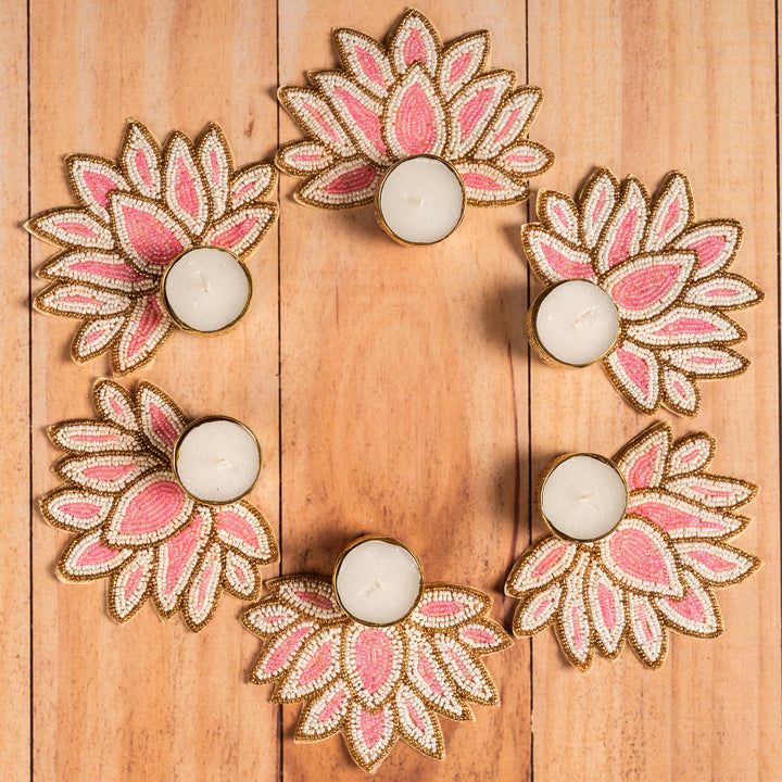 Lotus T-Light Candle Holders