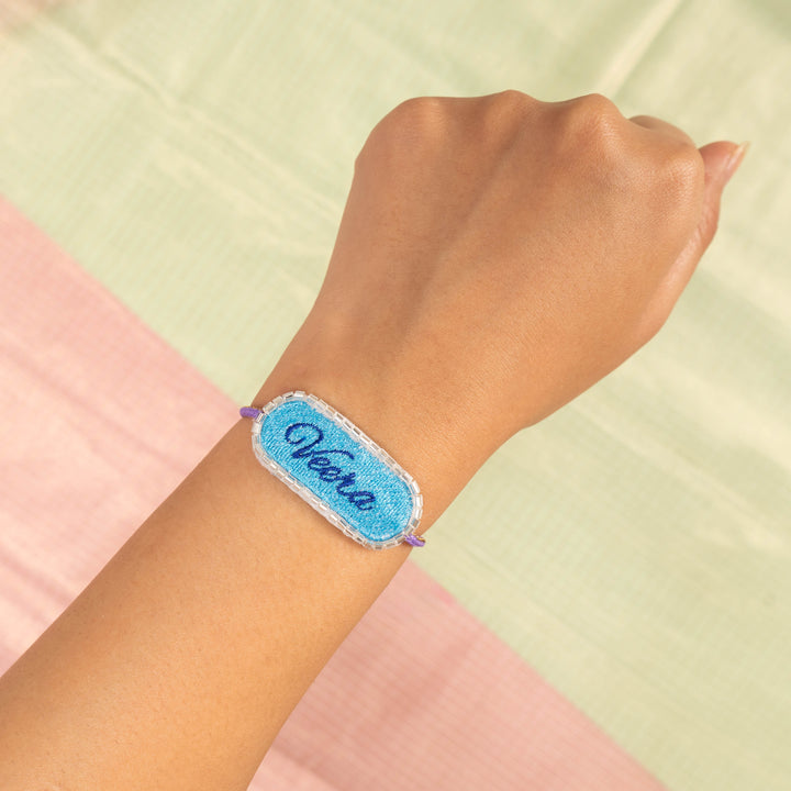 Blue Veera Rakhi For Sister