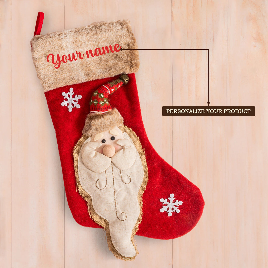 Personalized Jolly Santa Stocking