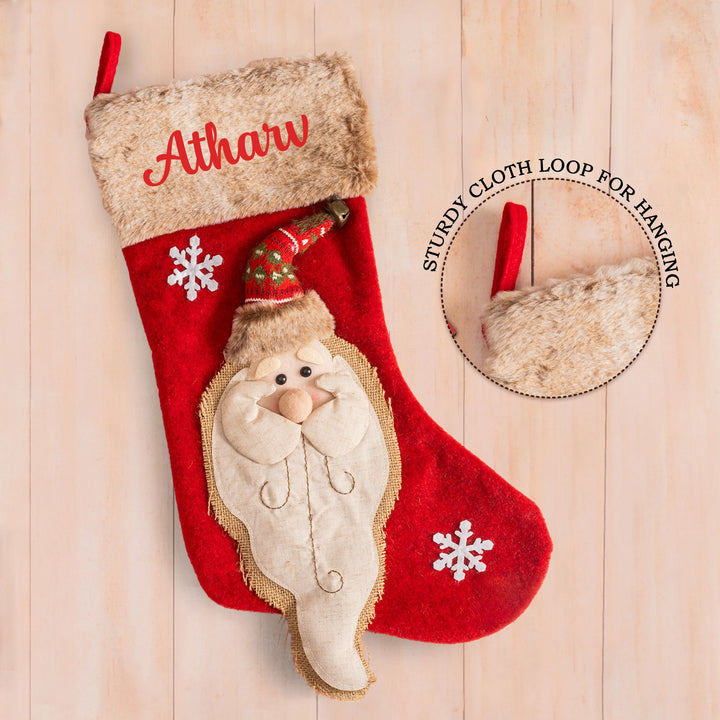 Personalized Jolly Santa Stocking