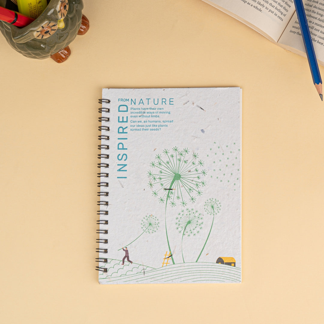A5 Nature Inspired Wiro Plantable Notebook