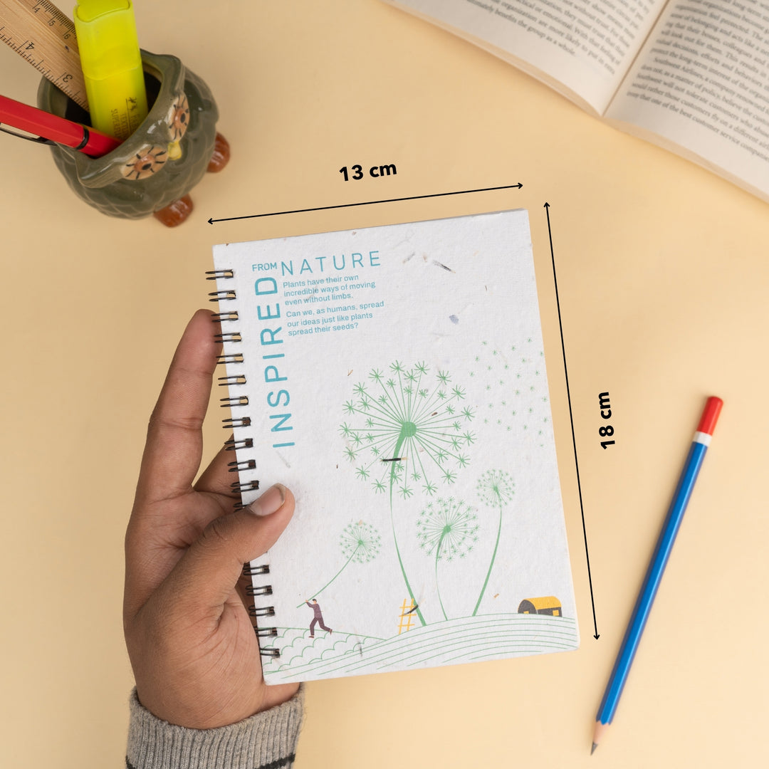 A5 Nature Inspired Wiro Plantable Notebook