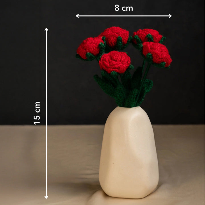 La Vie En Rose Vase And Flower Combo