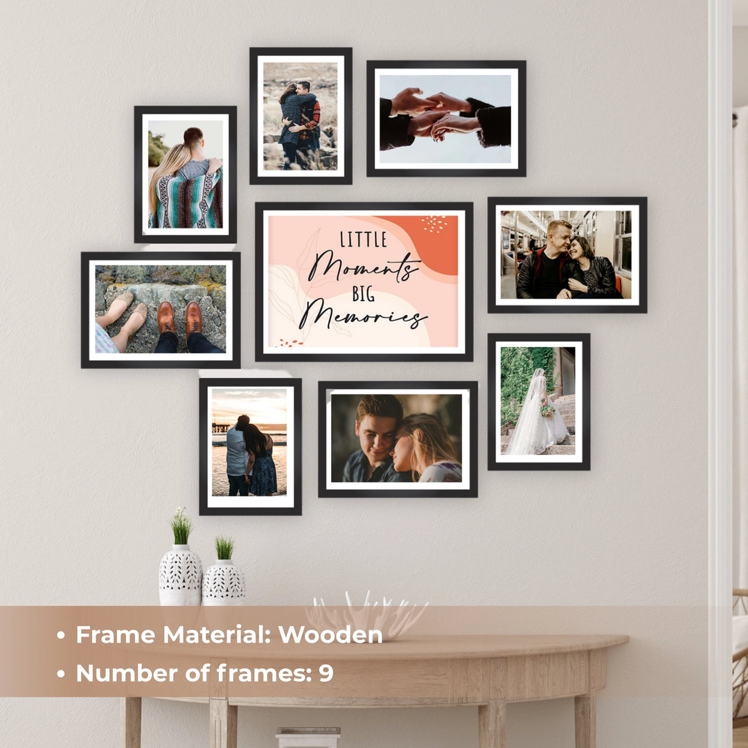 Little Moments & Big Memories Frames | Set of 9