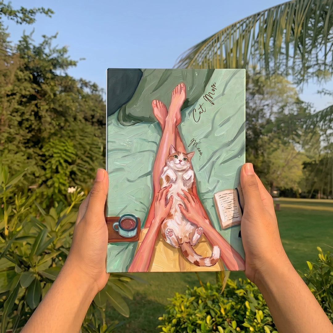 Meow Mornings | Canvas Frame