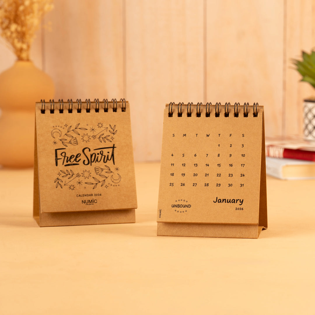 Mini Desk Calendar 2026