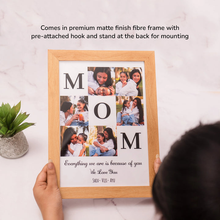 Custom mom photo collage frame Personalized mother's day birthday gift zappy box