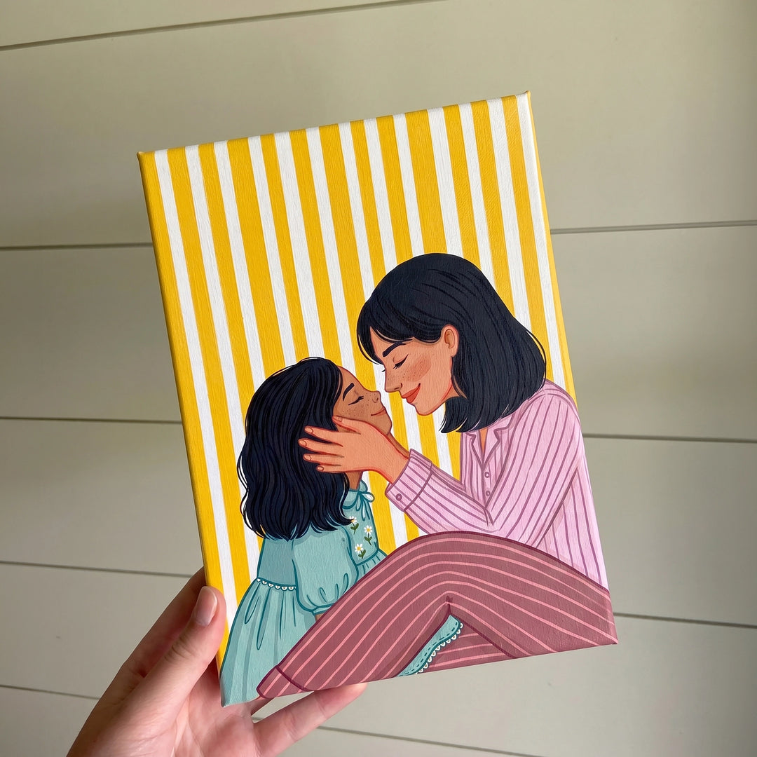 My First Love - Mother Daughter | Canvas Frame