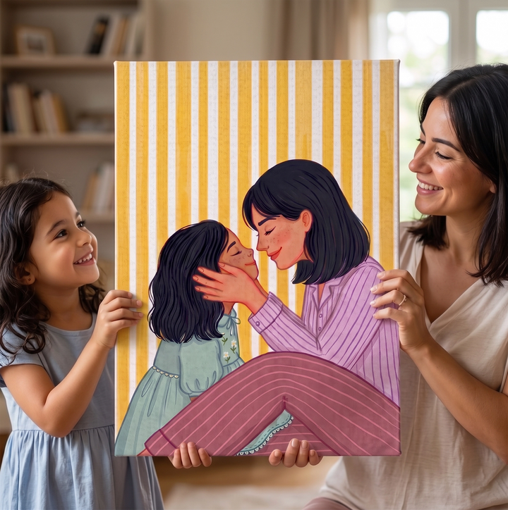 My First Love - Mother Daughter | Canvas Frame