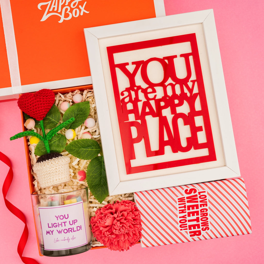 My Happy Place Hamper - Premium Romantic Gift Set | The Zappy Box