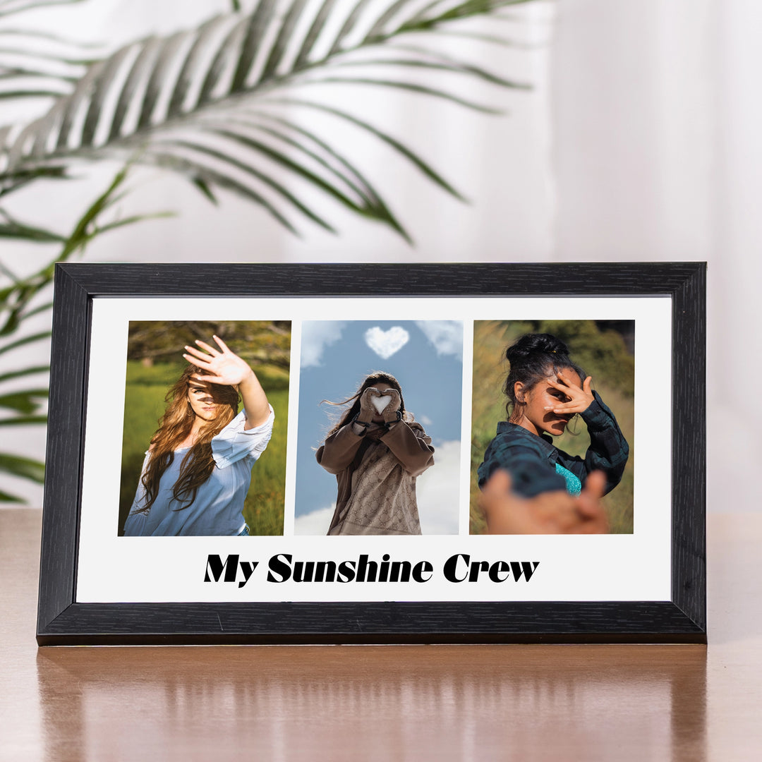 Blissful Memory - Personalized Frame | 12" x 7" Black