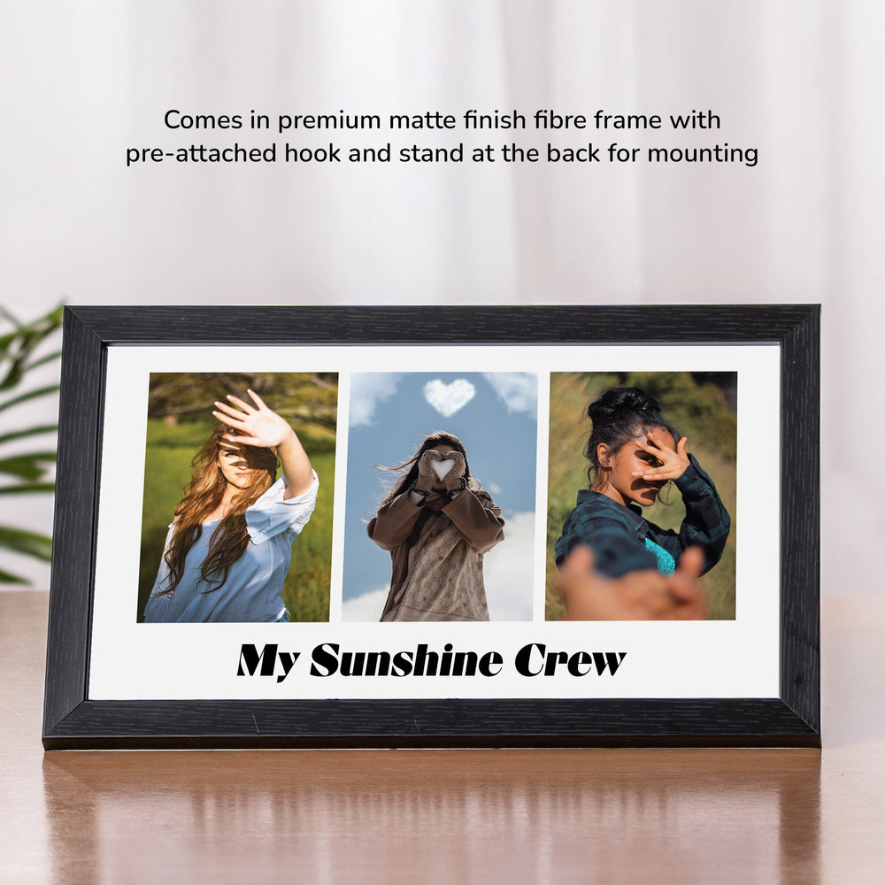 Custom Event Memory Frame Personalized 3-Photo Memory Frame | The Zappy Box