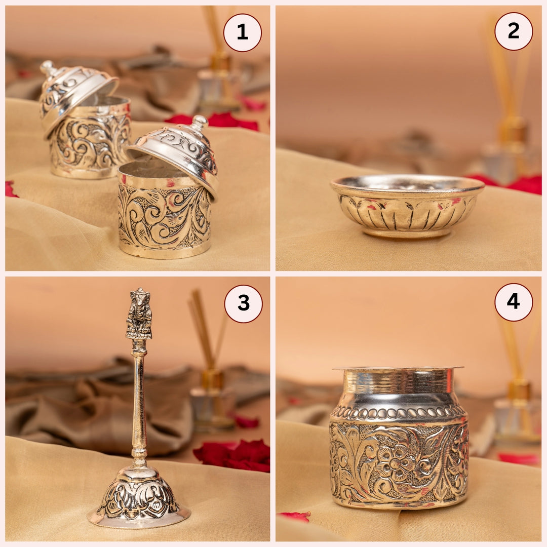 Peacock Pooja Thali Set