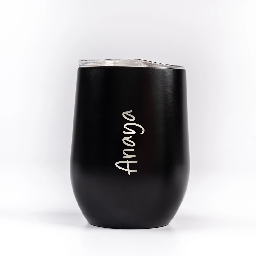 Personalized Dome Black Cup | 400 ml