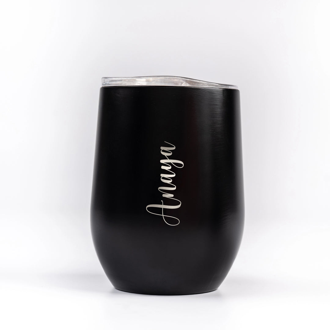 Personalized Dome Black Cup | 400 ml