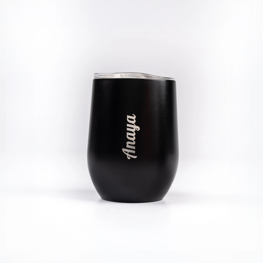 Personalized Dome Black Cup | 400 ml