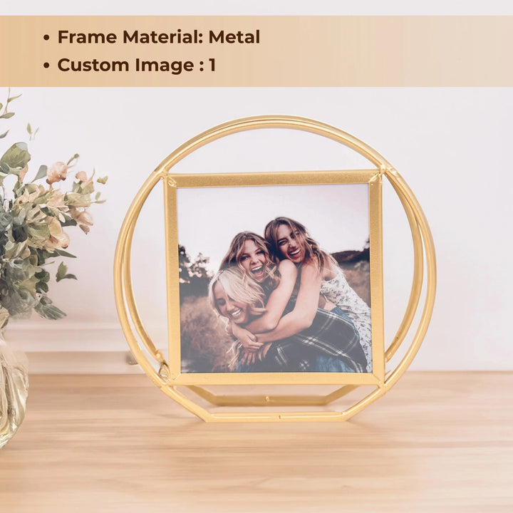 Personalized Golden Photo Frame