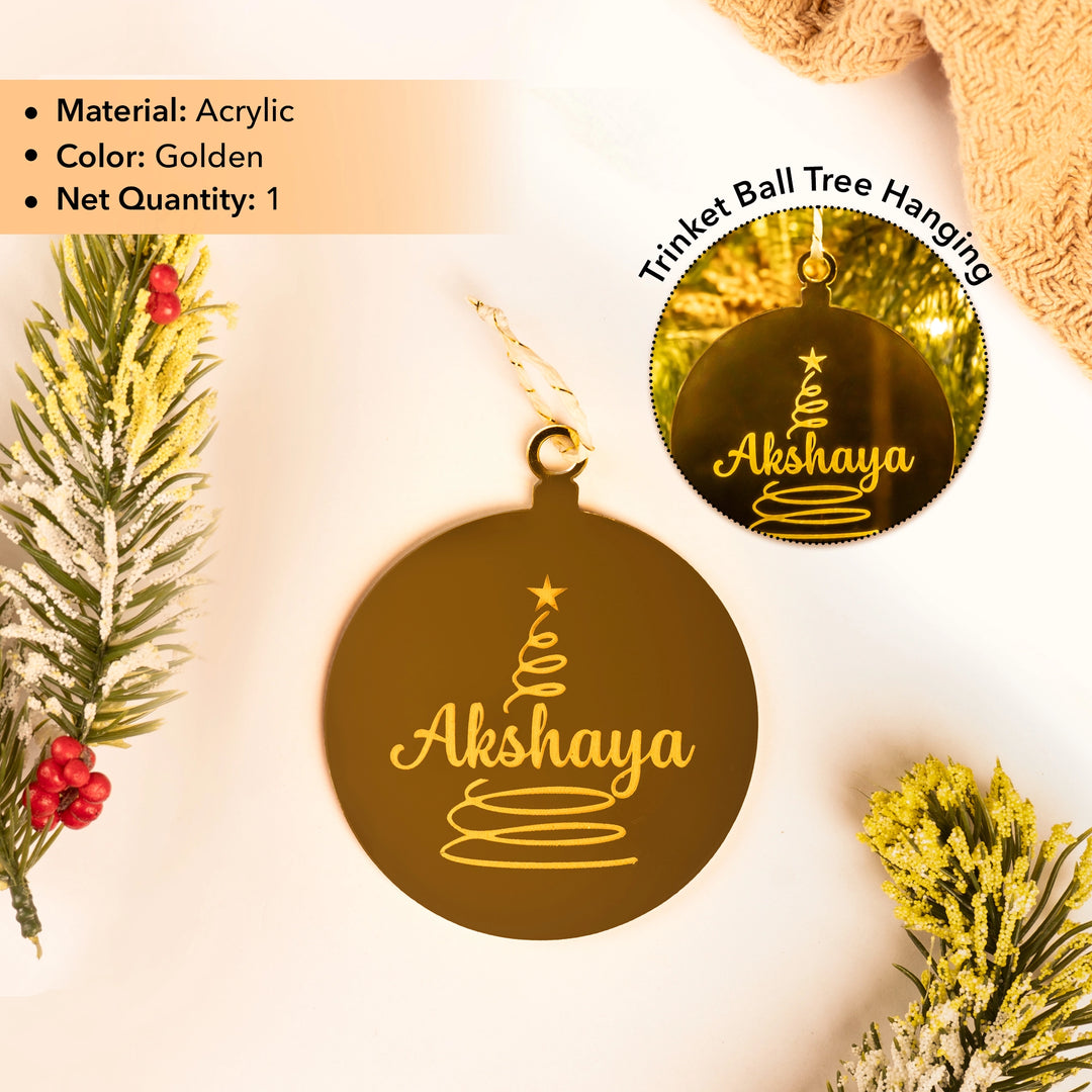 Personalized Trinket Ball Tree Hanging