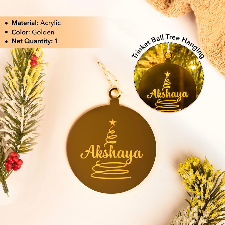 Personalized Trinket Ball Tree Hanging