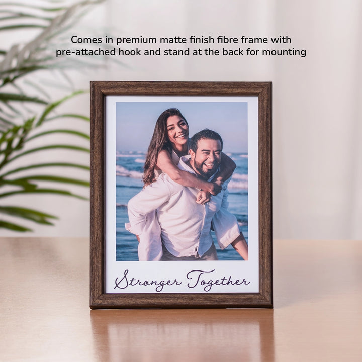 Picture Perfect - Personalized Photo and Text | A5 Dark Brown