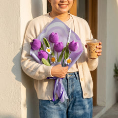 Pretty In Purple Crochet Bouquet