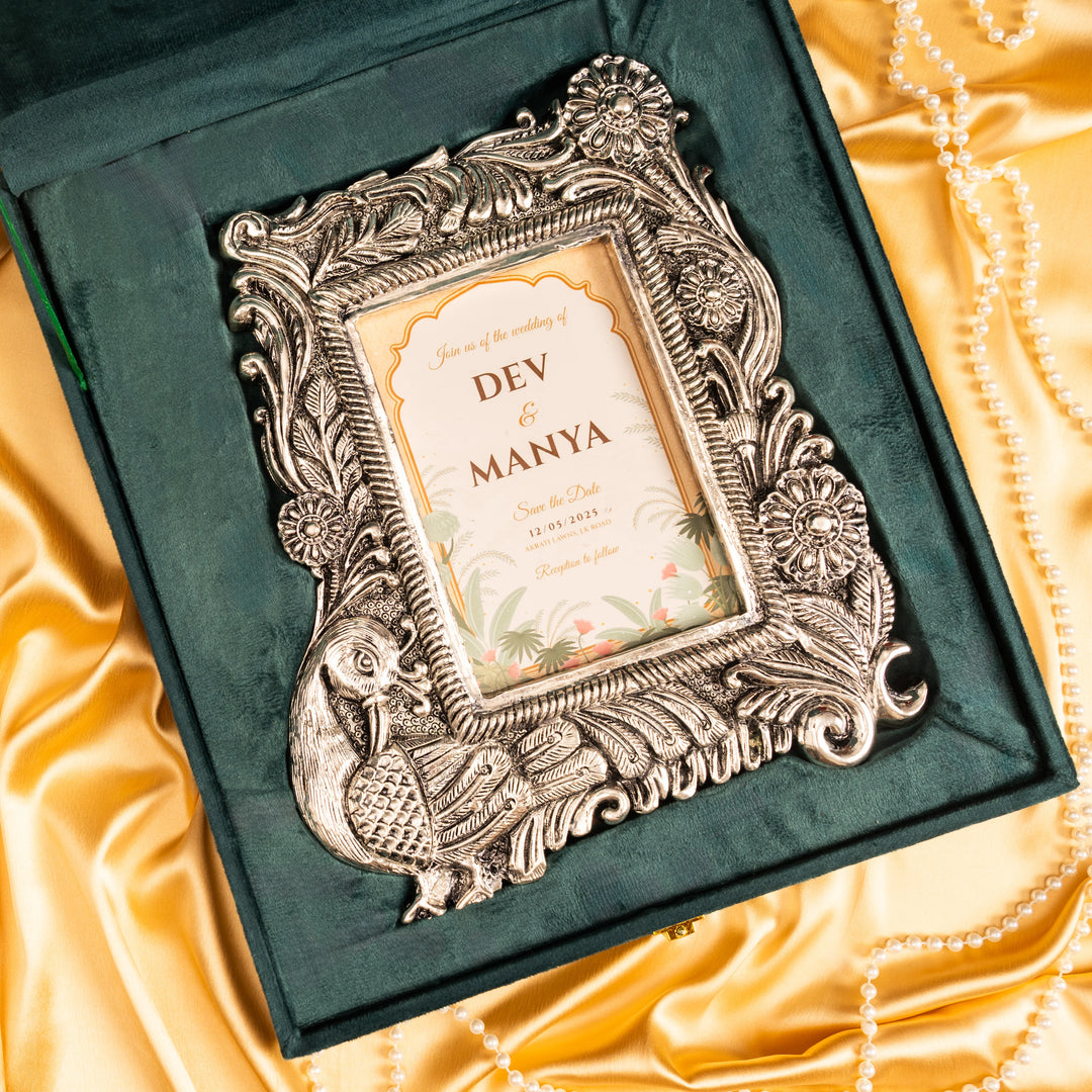 Royal Peacock Photo Frame