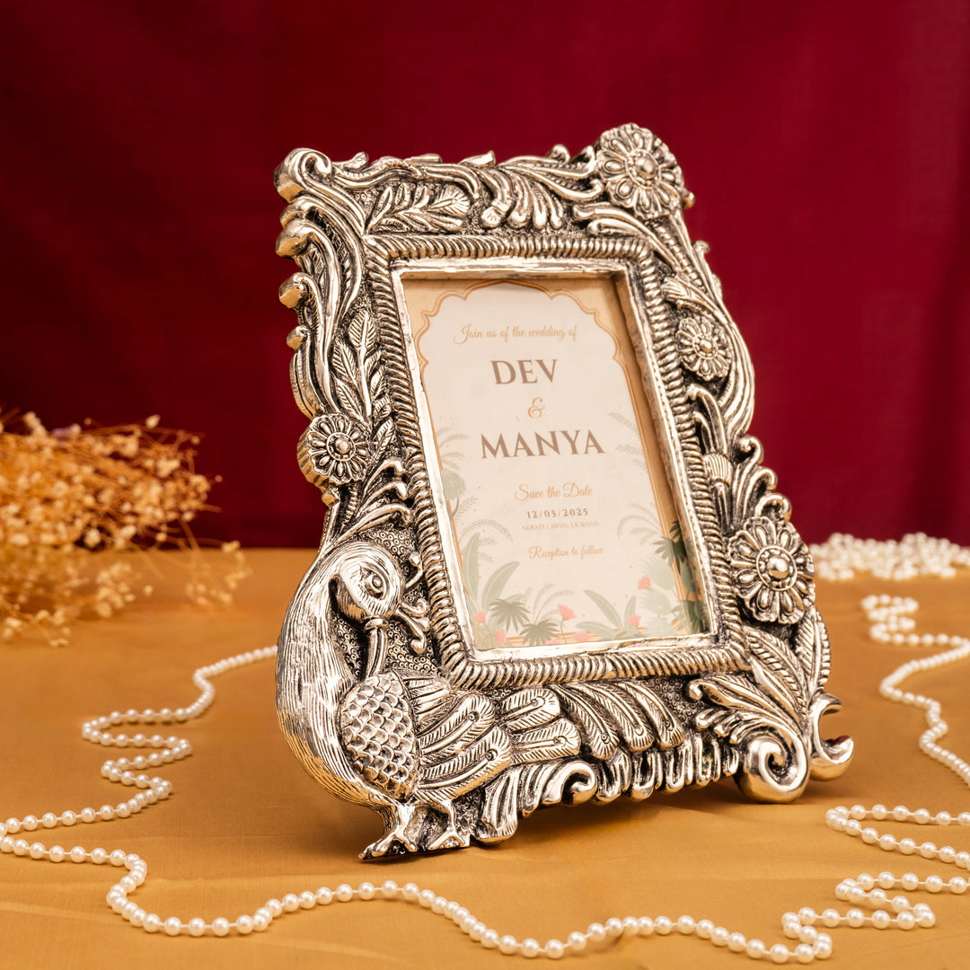 Royal Peacock Photo Frame