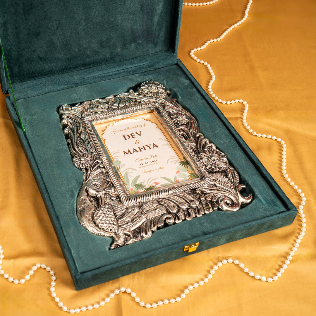 Royal Peacock Photo Frame