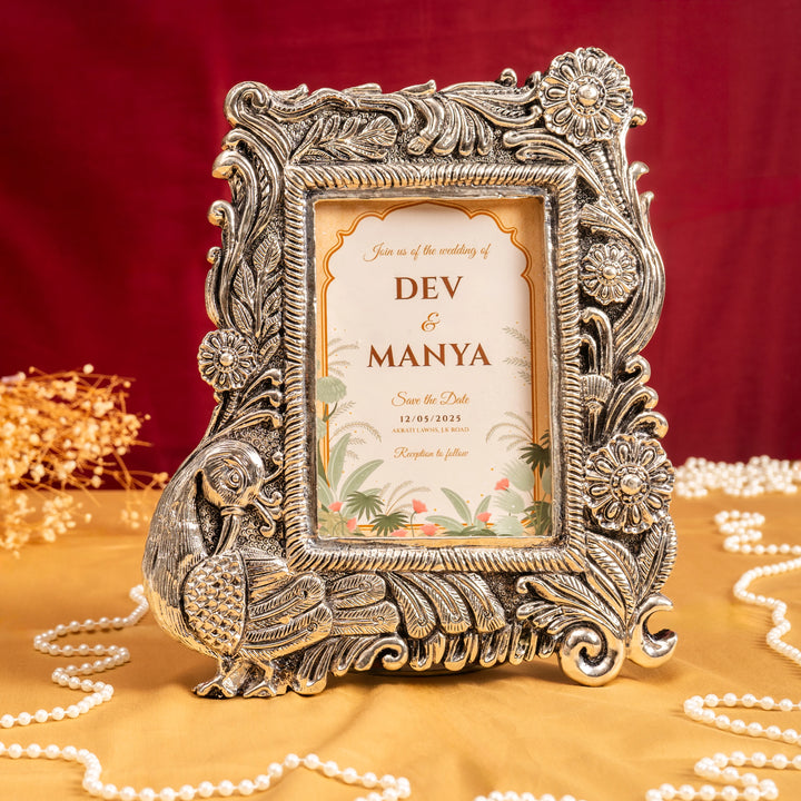 Royal Peacock Photo Frame