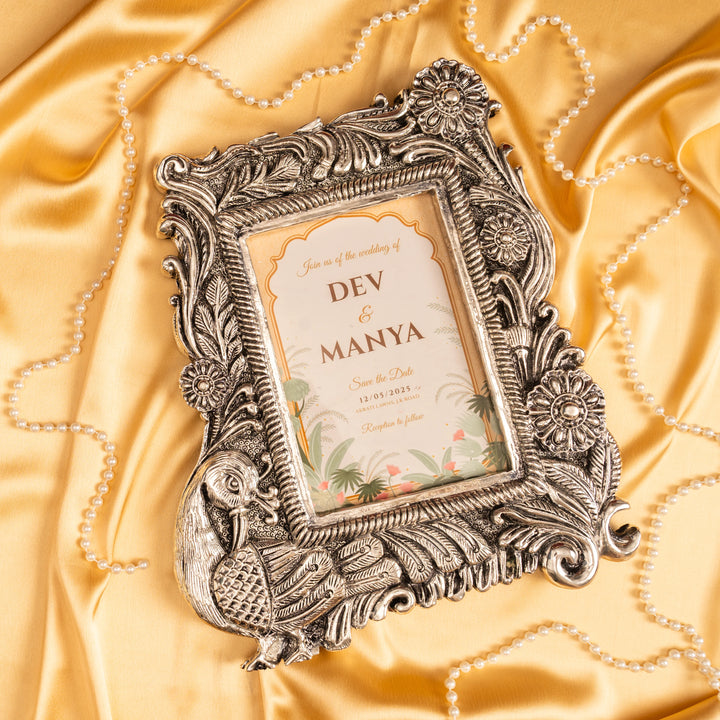 Royal Peacock Photo Frame