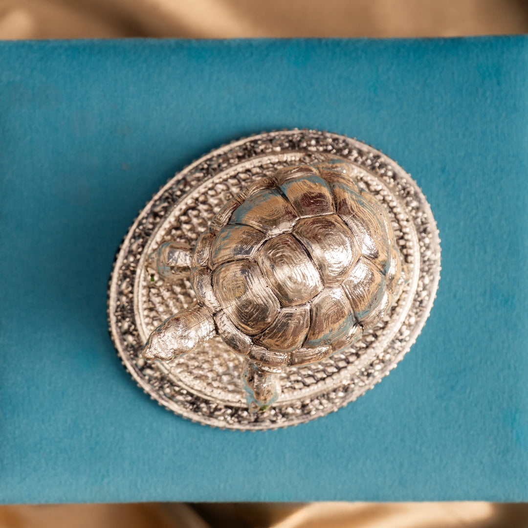 Order Pure Silver Tortoise Vastu Showpiece | The Zappy Box