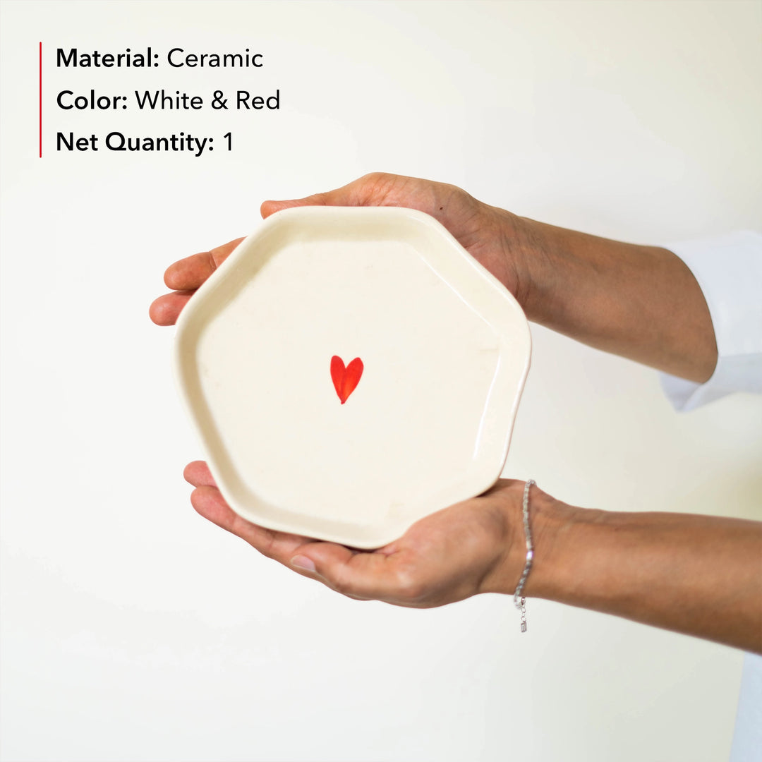 Red Heart Plate