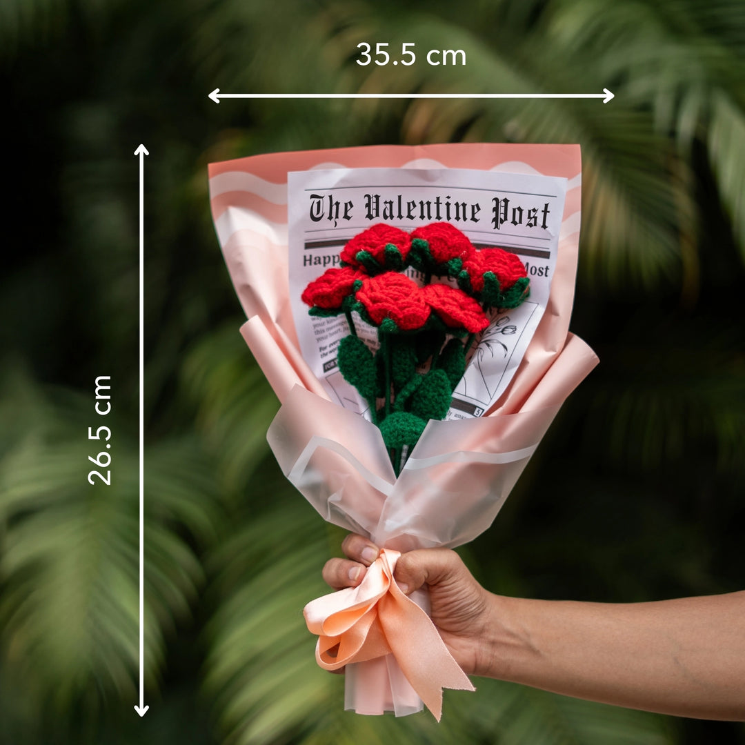 Rose Crochet Bouquet