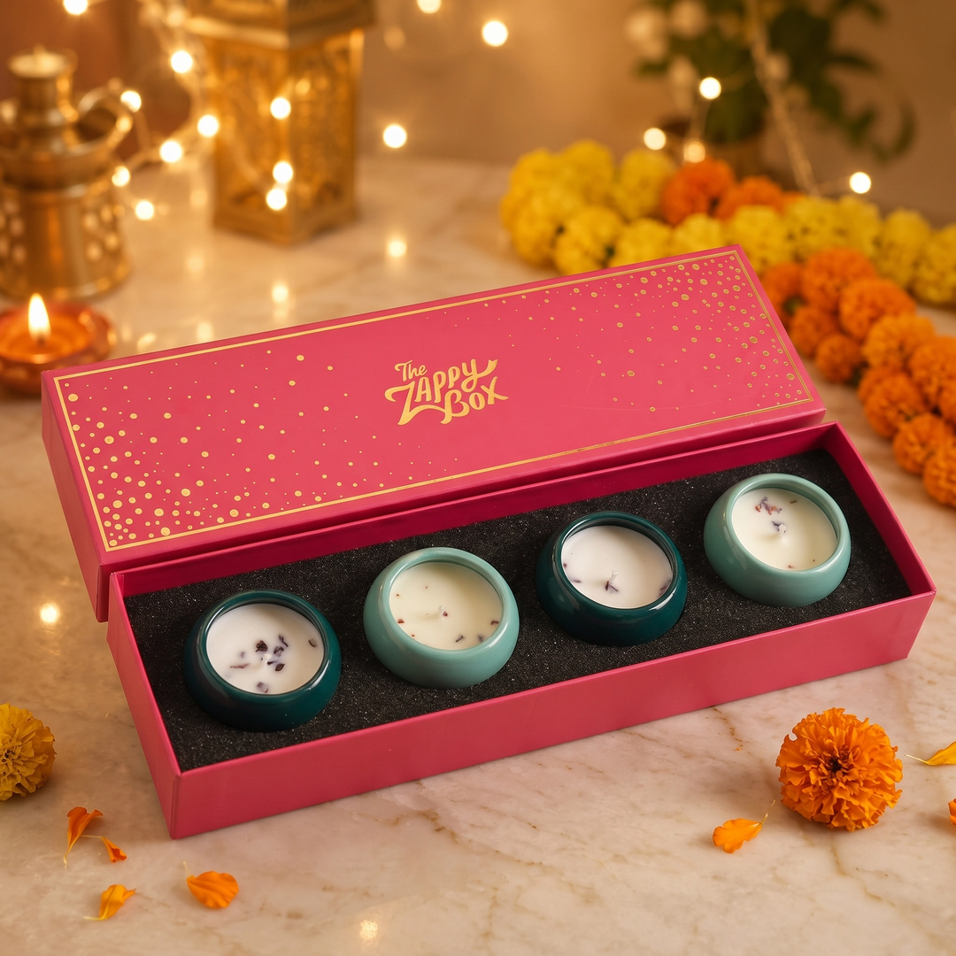 Rose Petals Candles | Pack of 4