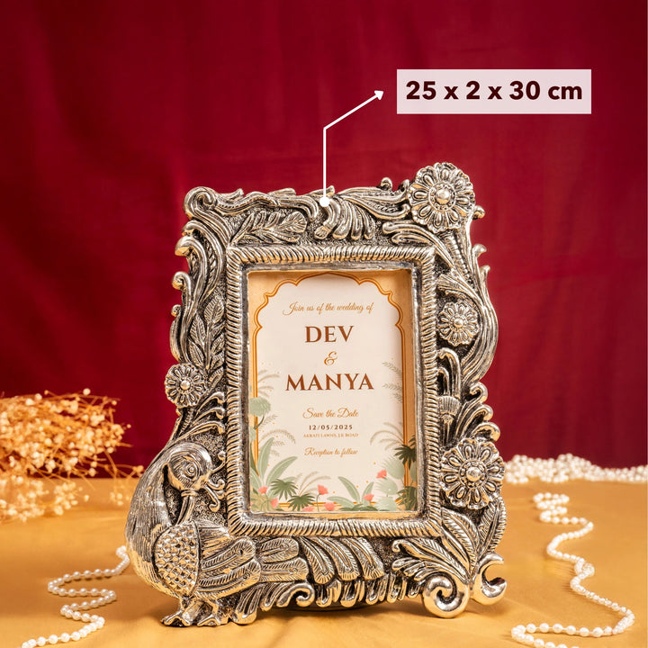 Royal Peacock Photo Frame