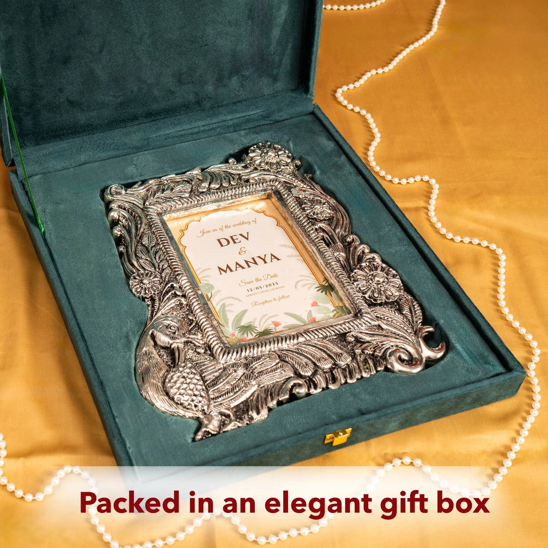 Royal Peacock Photo Frame