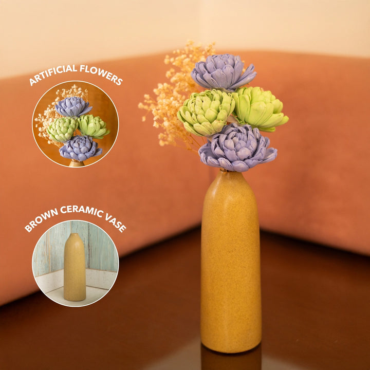 Rustic Charm Flower & Vase Combo