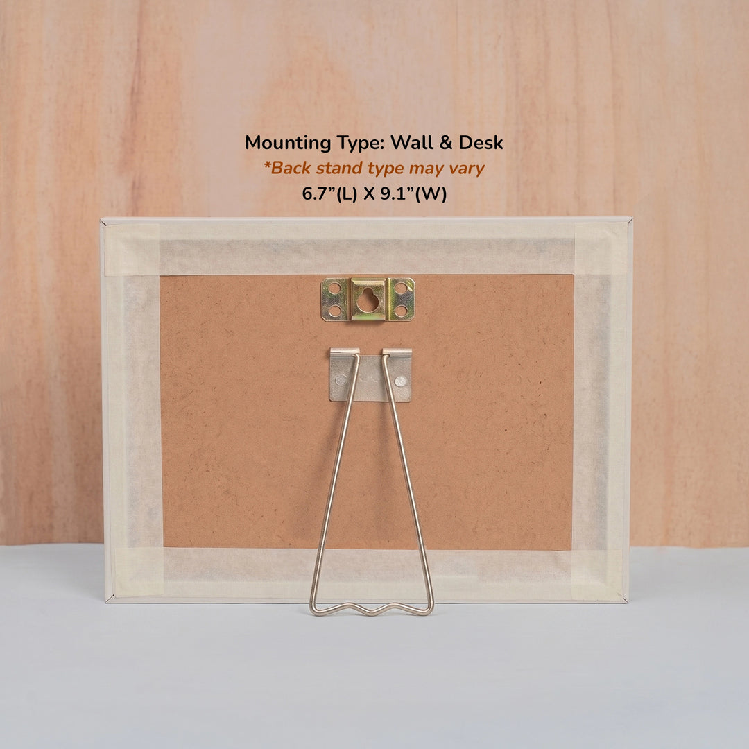Sister Quote- Personalized Frame | A5 Light Brown Horizontal