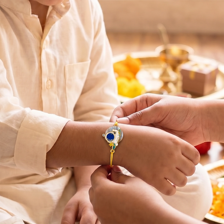 Astronaut Enamel Rakhi For Kids
