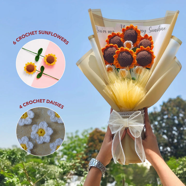 Sunkissed Crochet Bouquet