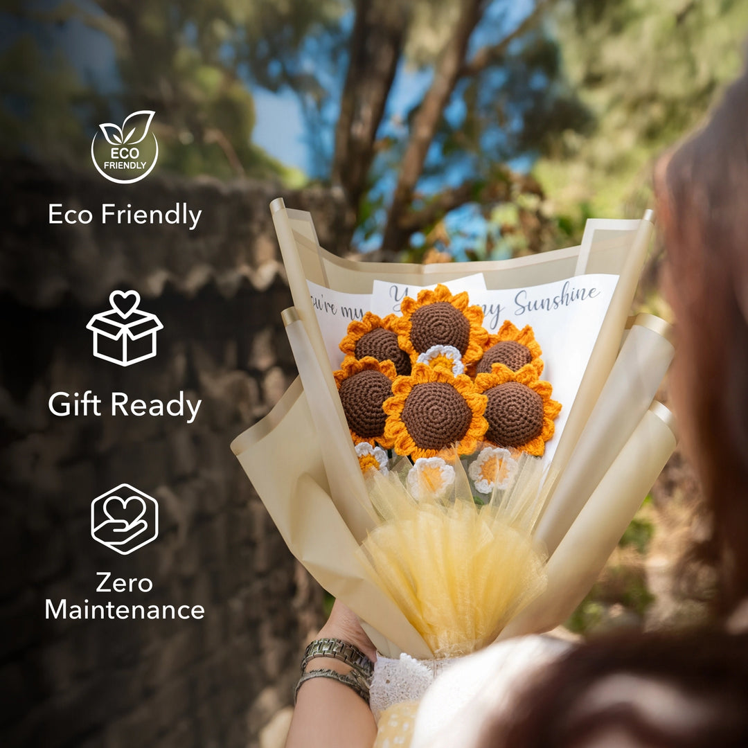 Sunkissed Crochet Bouquet