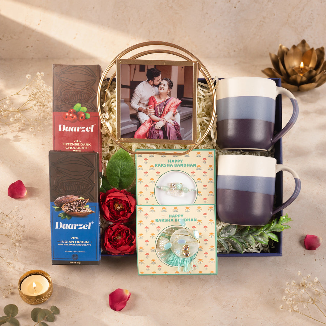 Sweet Essence Rakhi Hamper - For Bhaiya and Bhabhi