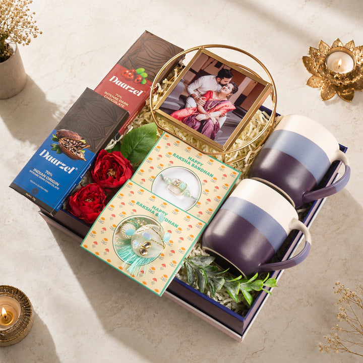 Sweet Essence Rakhi Hamper - For Bhaiya and Bhabhi