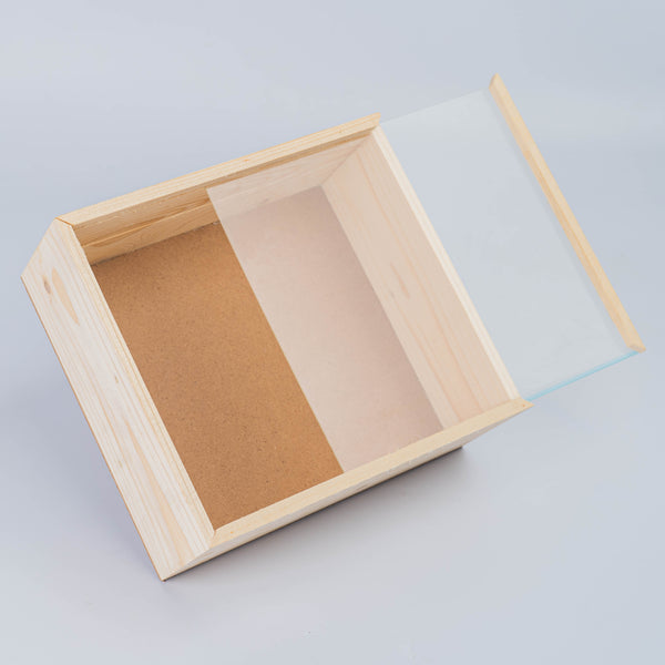 Wooden Box with Slider Lid
