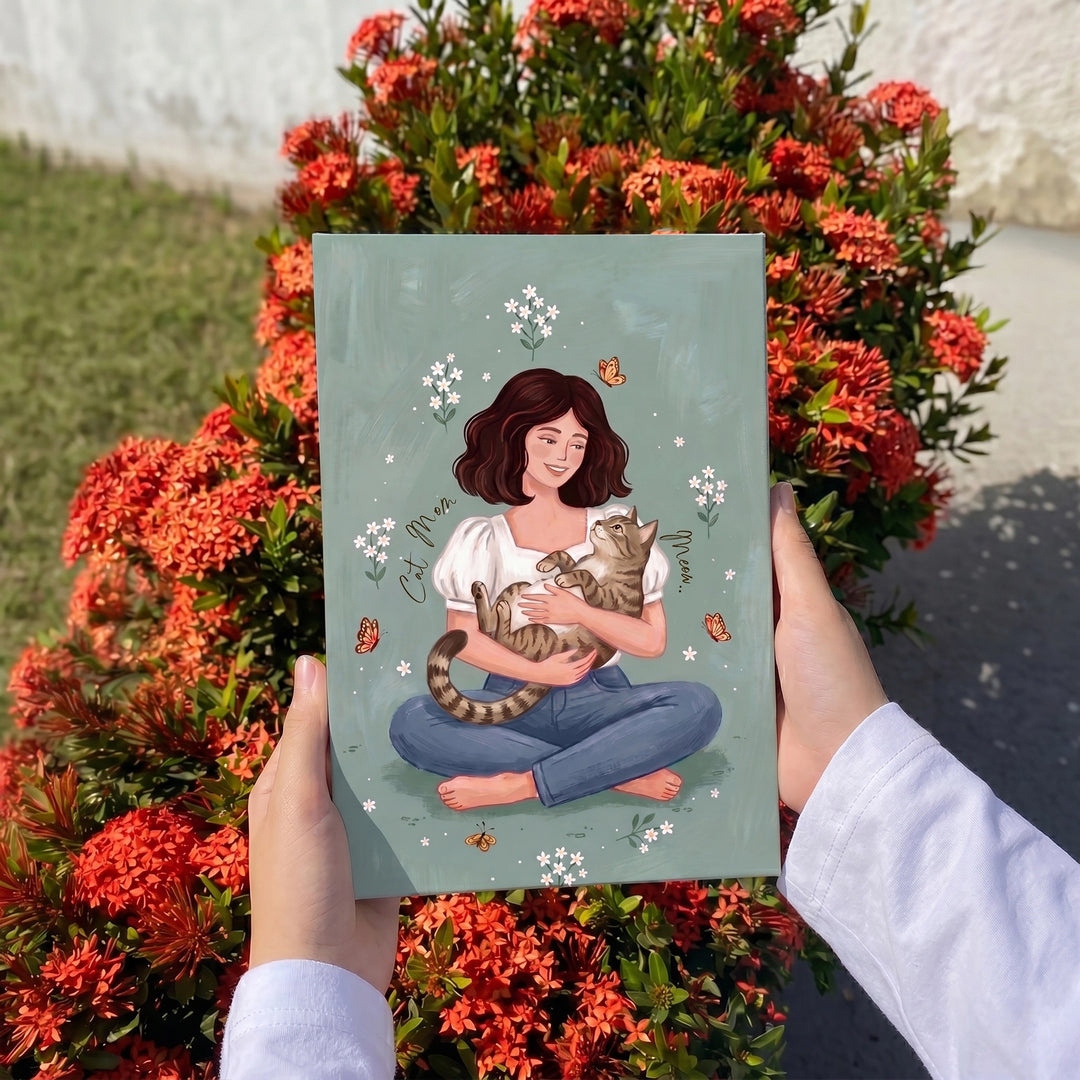 The Cat Mum | Canvas Frame