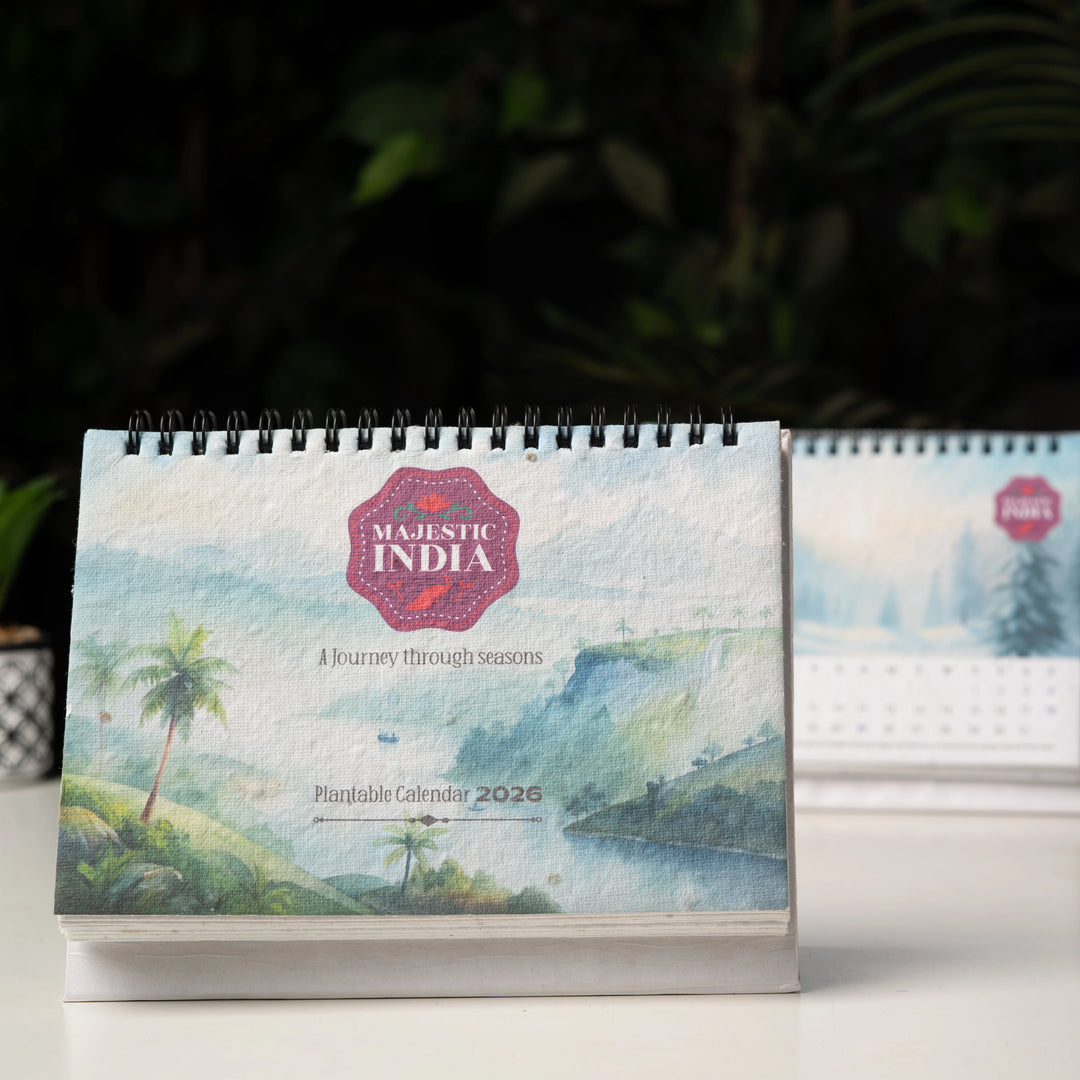 Traditional Seed Paper Wiro Calendar