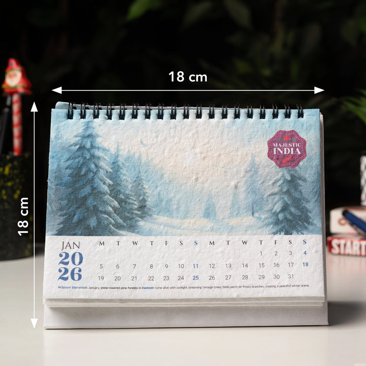 Traditional Seed Paper Wiro Calendar