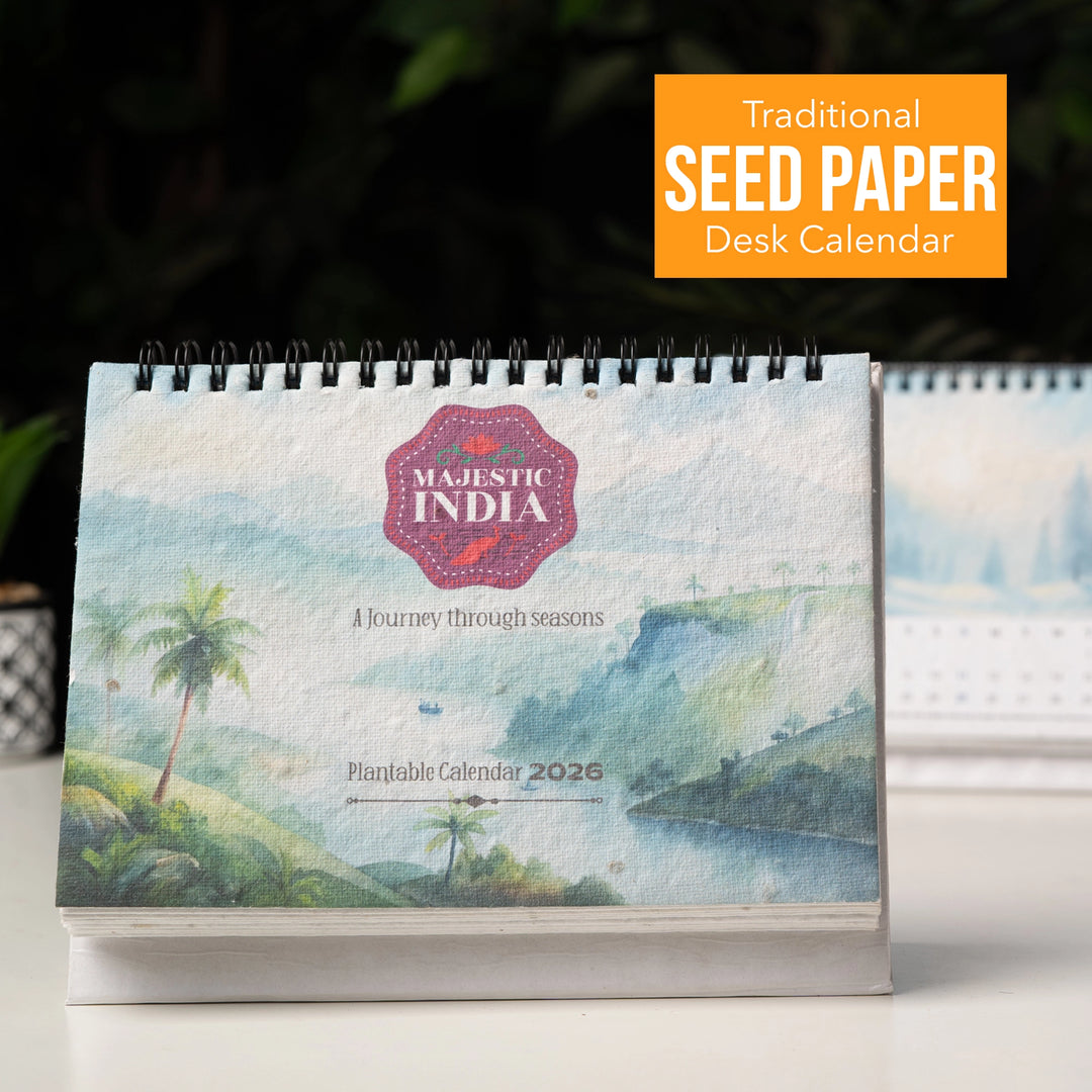Traditional Seed Paper Wiro Calendar